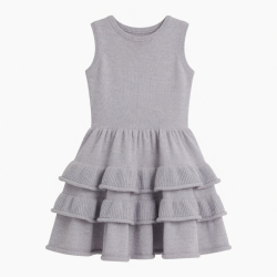 Sleeveless Ruffled Knit Dress