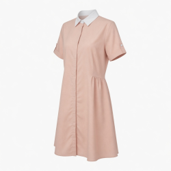 Collared Short Sleeve Summer Dress