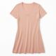 V-Neck Short Sleeve Knit Summer Dress